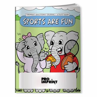 Printed Sports Are Fun Coloring Books