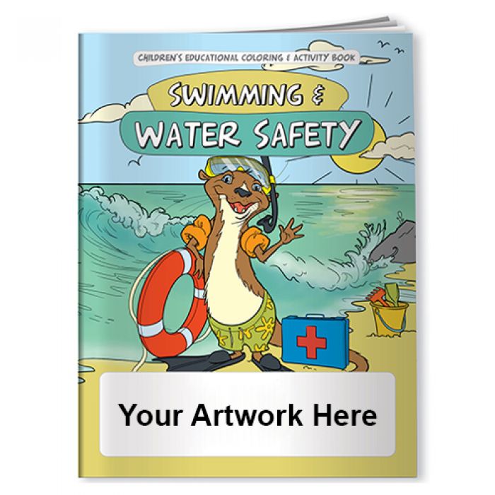 Custom Printed Coloring Books- Swimming and Water Safety
