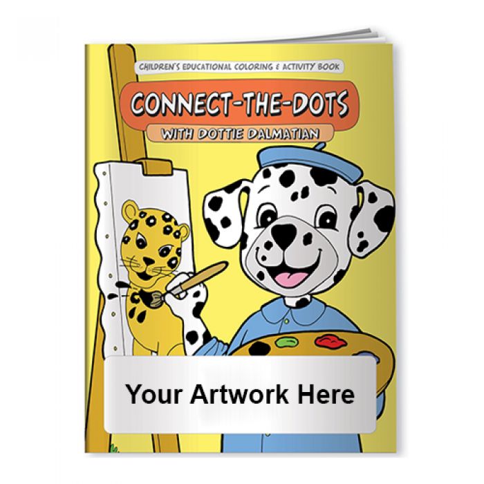 Customized Connect-the-Dots with Dottie Dalmatian Coloring Books