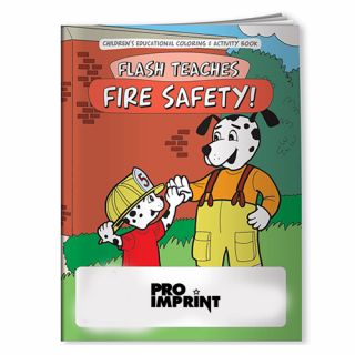 ized Fire-Flash Teaches Fire Safety Coloring Books