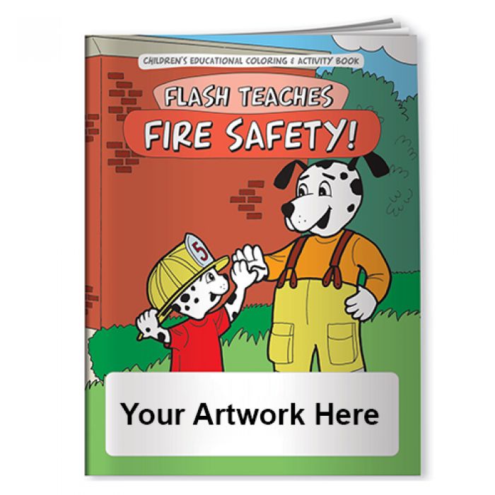 Customized Fire-Flash Teaches Fire Safety Coloring Books