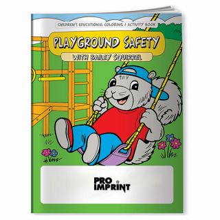 ized Coloring Books- Playground Safety with Bailey Squirrel