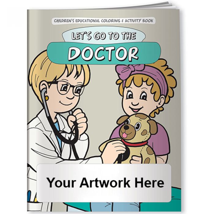 Personalized Let's Go To The Doctor Coloring Books