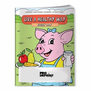 Live a Healthy Way Every Day Coloring Books