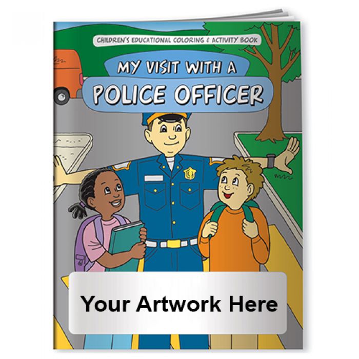 Promotional Coloring Books-My Visit with A Police Officer