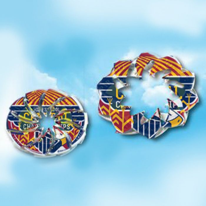 Promotional All-White Incredible Expanding Flying Discs