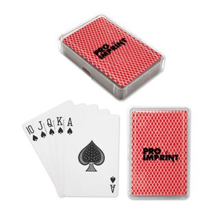 Logo Playing Cards in Plastic Case