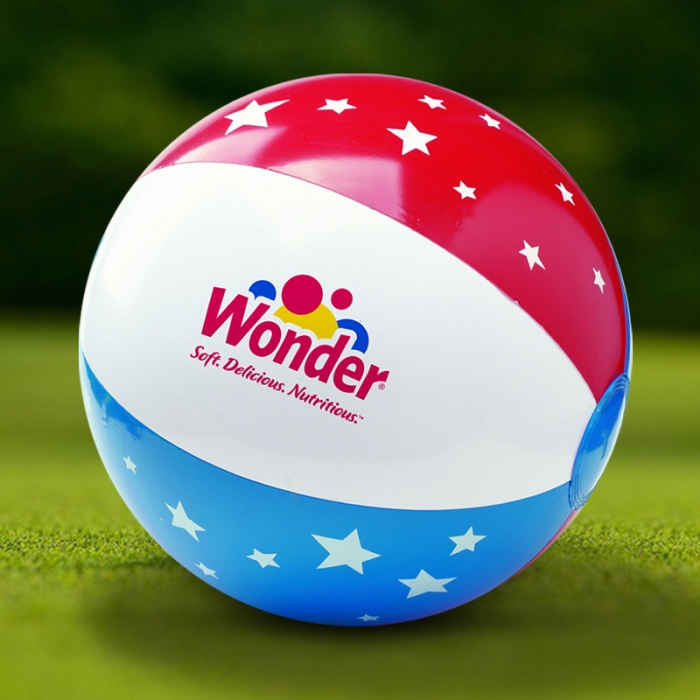 16 Inch Customized Stars & Stripes USA Beach Balls