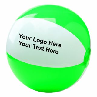 6 Inch Logo Two-Tone Inflatable Beach Balls