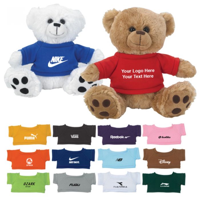 8.5 Inch Custom Plush Big Paw Bear with Shirts