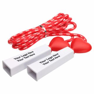 Printed Heart Fitness Jump Rope