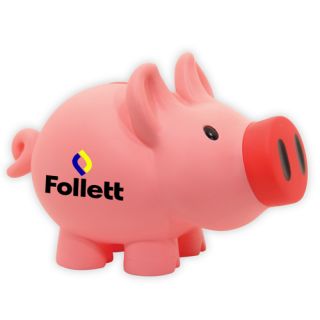 Printed Jumbo Piggy Banks - Pink