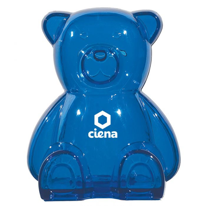 Personalized Plastic Bear Shape Banks