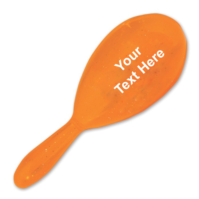 Custom Printed Maraca-Translucent Orange