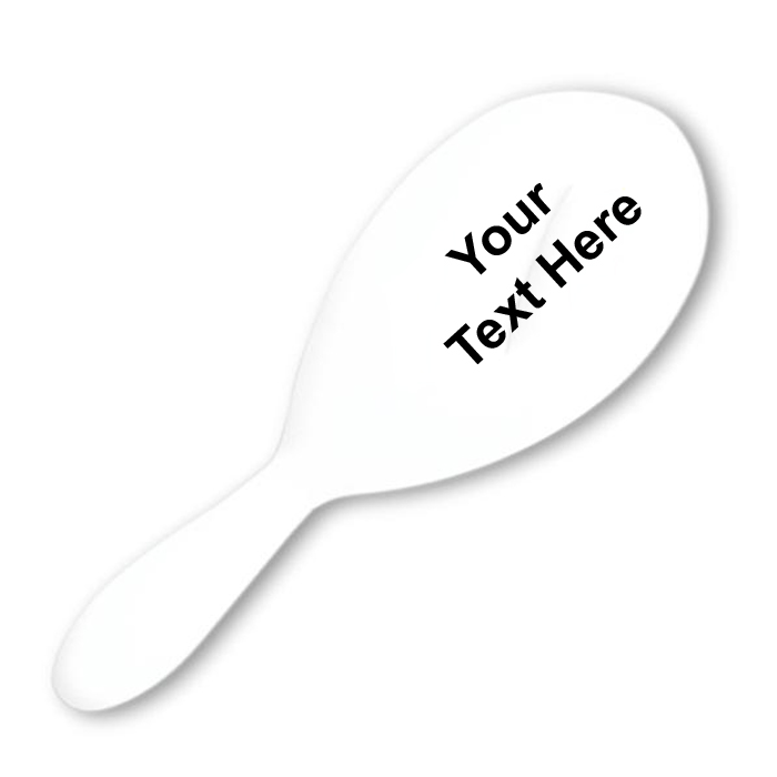 Custom Printed Maraca-White