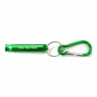 Printed Whistle with Carabiner Keychains