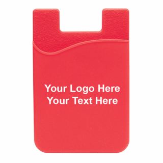 Printed Silicone Phone Wallet with 4 Colors