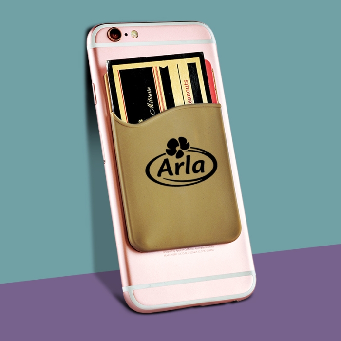 Personalized Silicone Card Wallet for Smartphones
