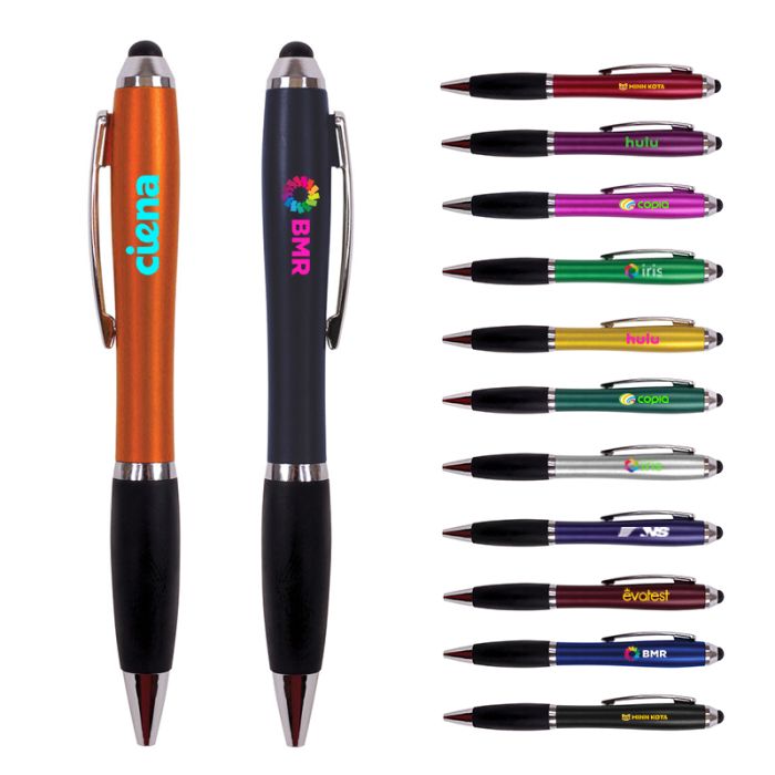Custom Twist Action Stylus Plastic Pens