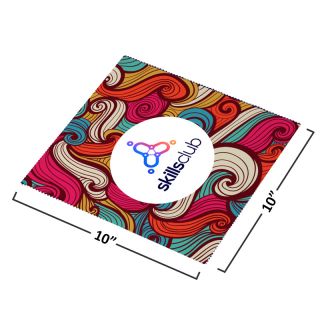 10x10 Inch Suede Full Color Microfiber Cleaning Cloths
