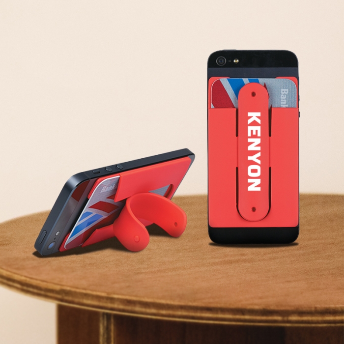 Customized Silicone Phone Stand With Wallet