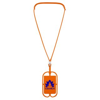 Silicone Lanyard with Phone Holder and Wallet