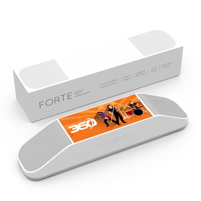 Custom Powerstick Forte Speakers and Wireless Charger