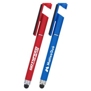 Custom Stylus Pens with Phone Stand and Screen Cleaner