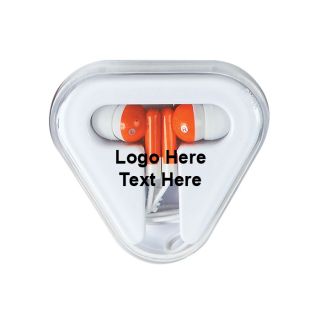 Printed Mini Earbuds In Case