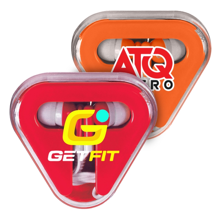 Custom Printed Mini Earbuds In Case