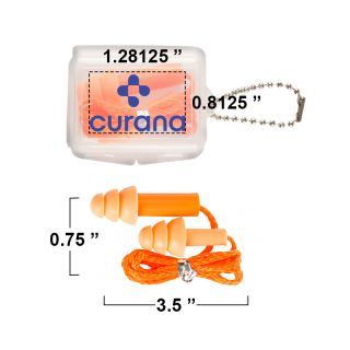 Printed Silicone Ear Plugs with Strings