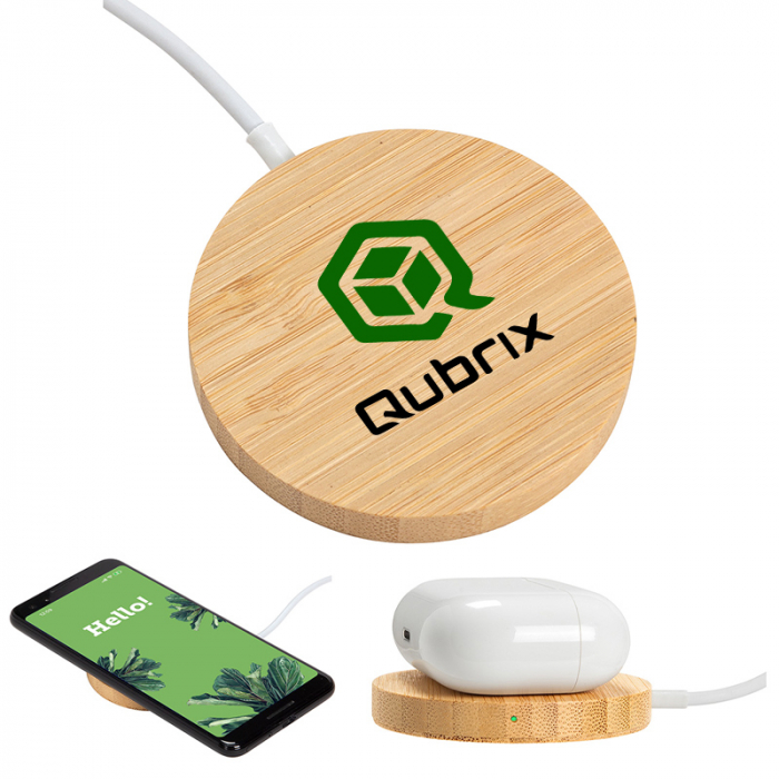 Custom Magport Bamboo 15W Wireless Chargers