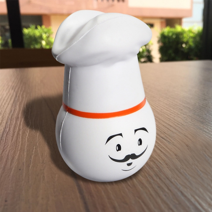 Custom Imprinted Chef Mad Cap Stress Relievers