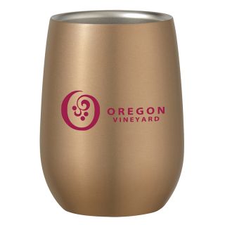 Printed 9 Oz Stainless Steel Stemless Wine Glass
