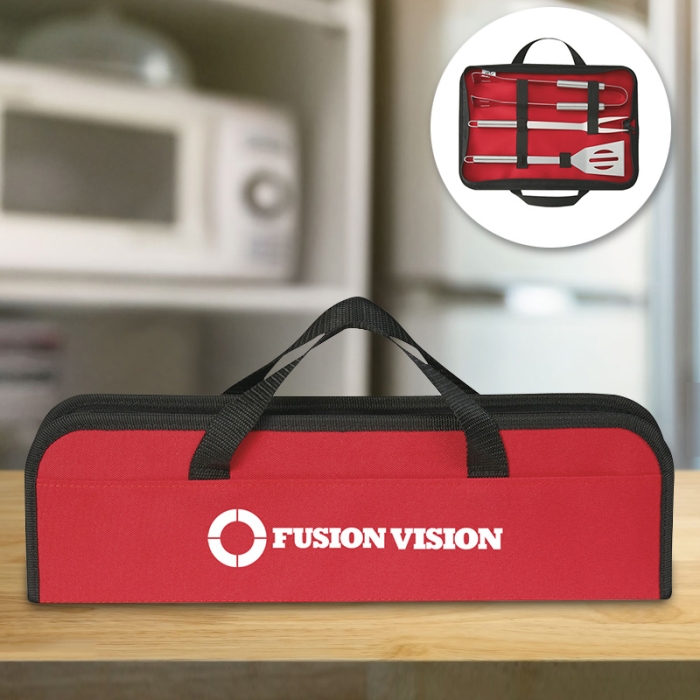 Custom Printed 3 Piece BBQ Set