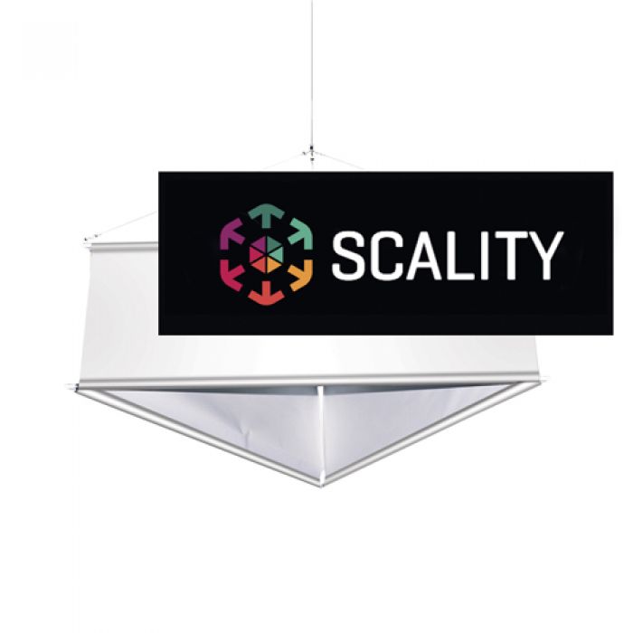 10' Promotional 3-Sided Hanging Banner Graphic Kit