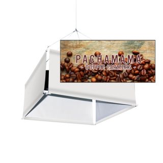 12' 4-Sided Hanging Banner Graphic Kit