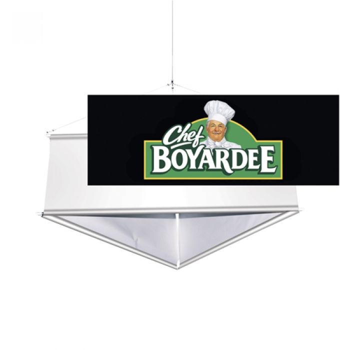 12' Customized 3-Sided Hanging Banner Graphic Kit