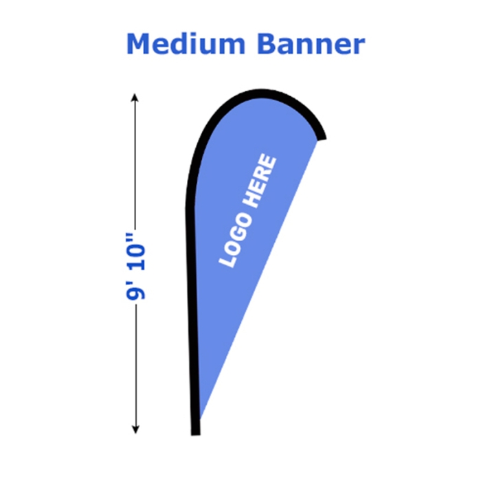 Custom Printed Medium Commercial-Basics Blade Banner