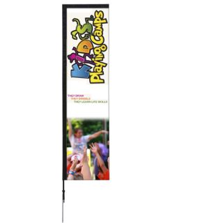 10' Rectangle Sail Sign Kit Single Sided with...