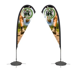8' Double Sided Tear Drop Sail Sign Kit with...