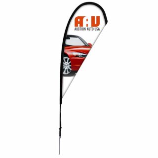 8' Logo Tear Drop Sail Sign Kit Single Sided with...