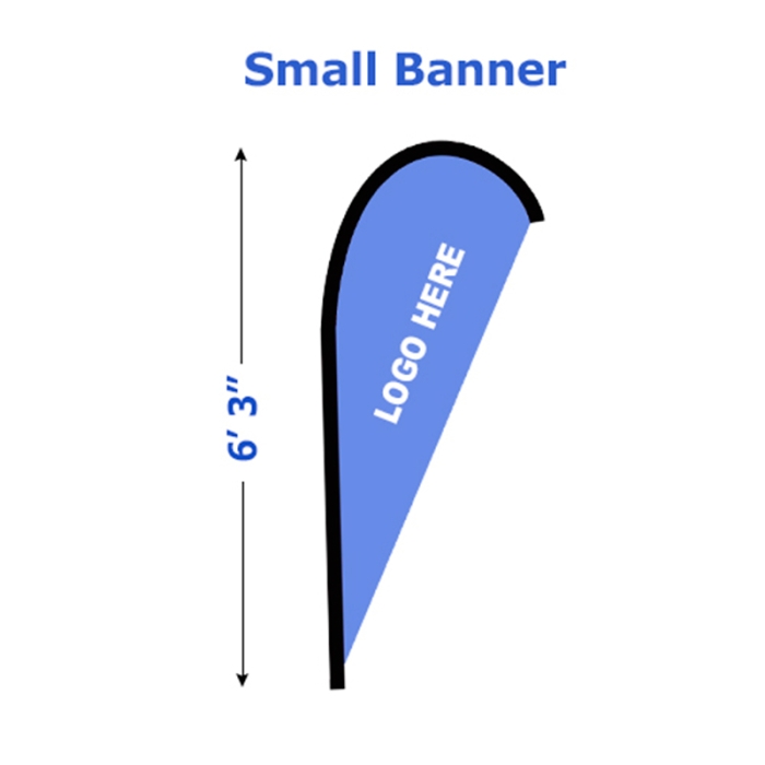 Custom Printed Small Commercial-Basics Blade Banner
