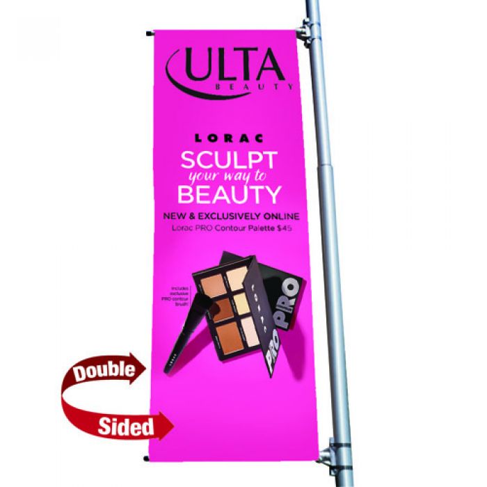 24 x 60 Inch Custom Imprinted Double-Sided Boulevard Banners