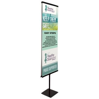 24 Inch Everyday Rail Banner Display Kit