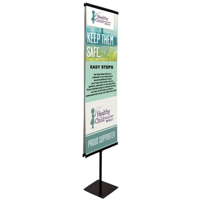 24 Inch Custom Everyday Rail Banner Display Kit