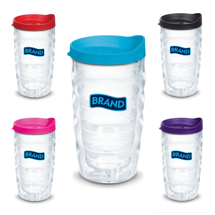 10 Oz Customized Classic Wavy Tumblers with Embroidered Emblems 