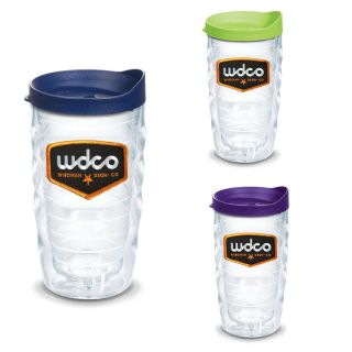 10 Oz Classic Wavy Tumblers with Enhanced Embroidered Emblems