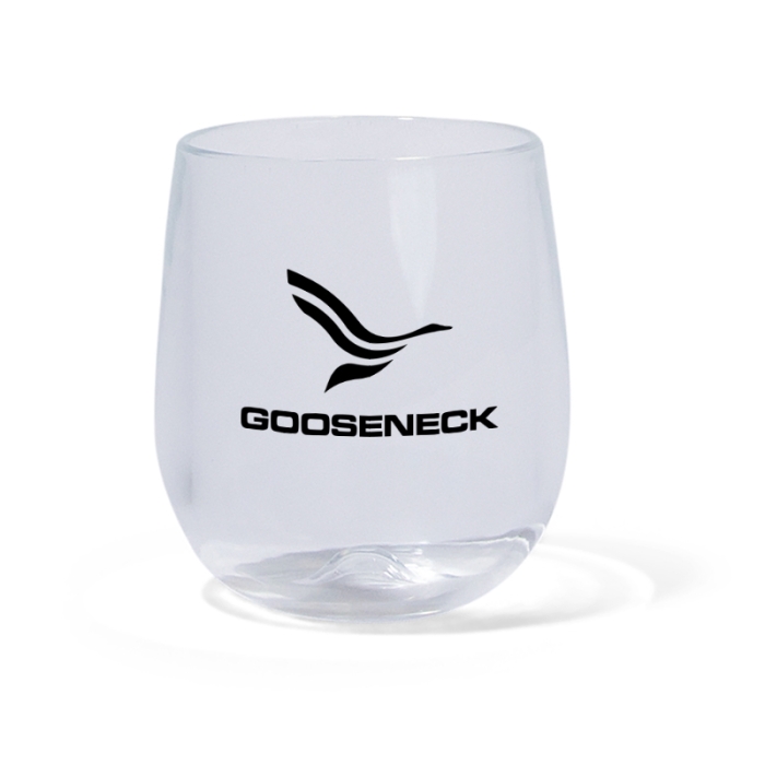 12 Oz Personalized Clear Stemless Wine Glasses 
