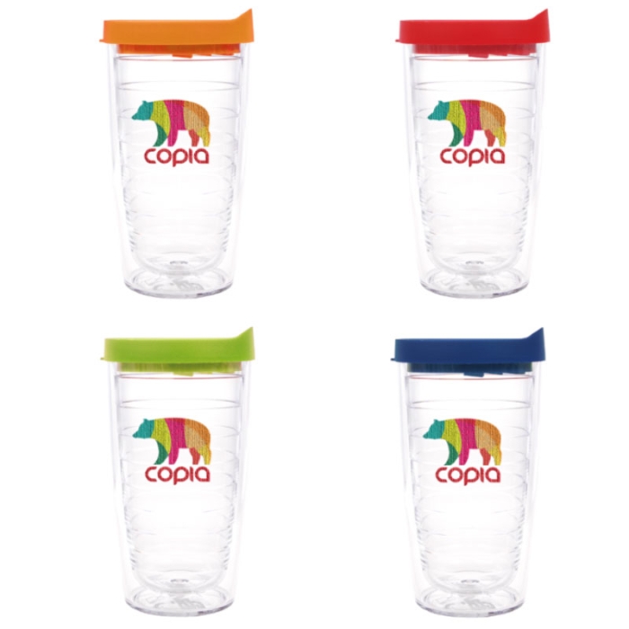16 Oz Custom Printed Classic Tumblers with FullColor Inserts 